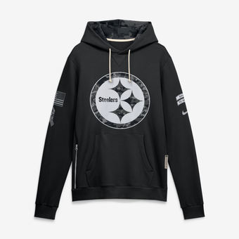 Men's Nike  Black Pittsburgh Steelers 2026 Salute to Service Sideline Dri-FIT Pullover Hoodie