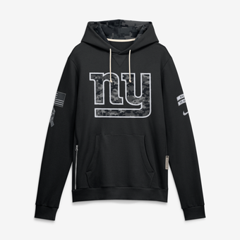 Men's Nike  Black New York Giants 2026 Salute to Service Sideline Dri-FIT Pullover Hoodie