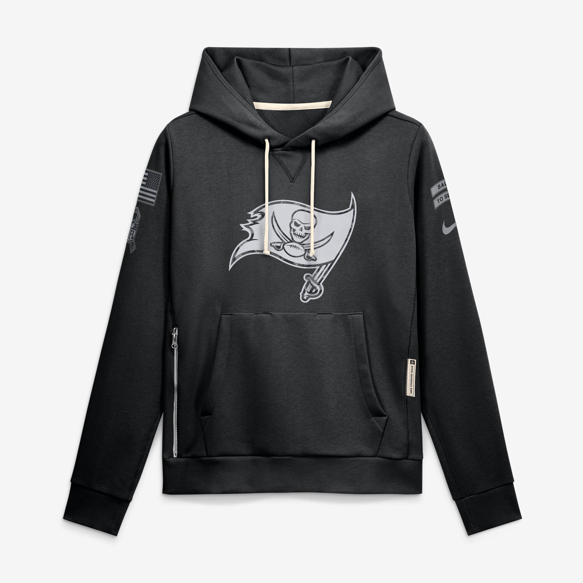 Women’s Nike Black Tampa Bay Buccaneers 2026 Salute to Service Sideline Dri-FIT Pullover Hoodie Women’s Nike Black Tampa Bay Buccaneers 2026 Salute to Service Sideline Dri-FIT Pullover Hoodie