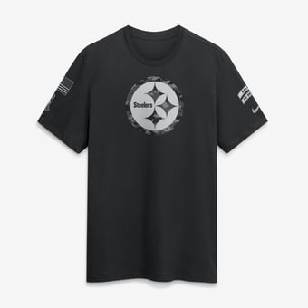 Men's Nike  Black Pittsburgh Steelers 2026 Salute to Service Slub T-Shirt