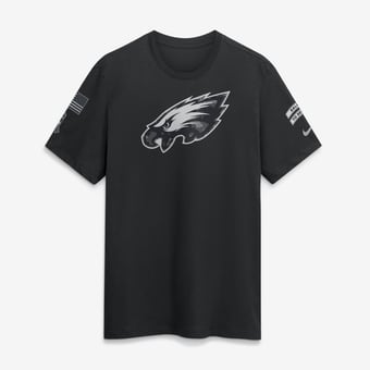 Men's Nike  Black Philadelphia Eagles 2026 Salute to Service Slub T-Shirt