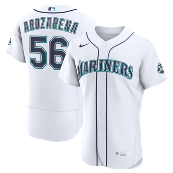 Men's Nike Randy Arozarena White Seattle Mariners Home 50th Season Authentic Jersey