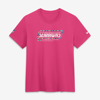 Women's Nike  Pink Seattle Seahawks 2026 NFL Crucial Catch Tri-Blend Dri-FIT T-Shirt