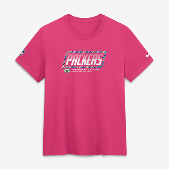 Women's Nike  Pink Green Bay Packers 2026 NFL Crucial Catch Tri-Blend Dri-FIT T-Shirt
