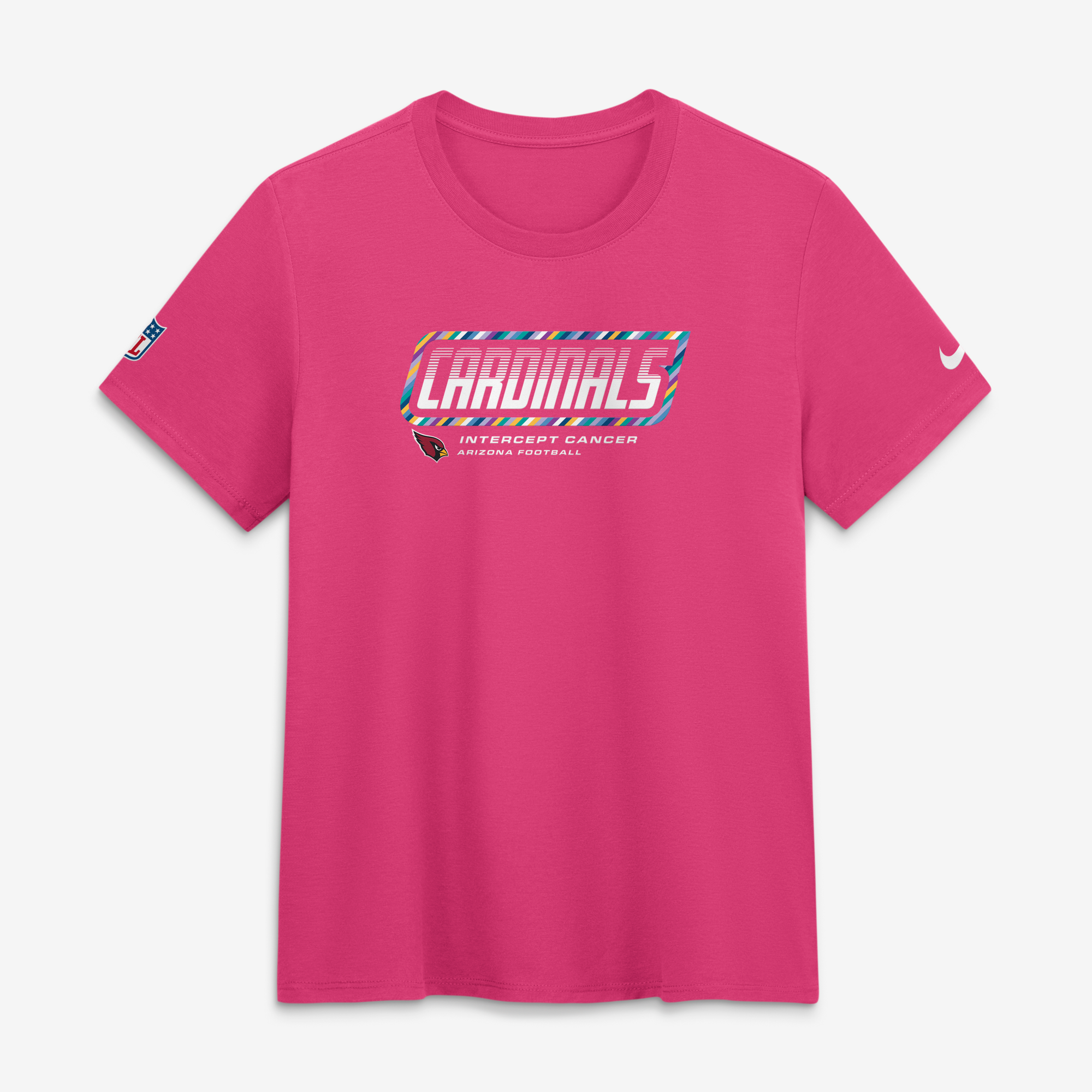 Camiseta Nike rosa de mujer de los Arizona Cardinals de la NFL 2026 Crucial Catch, de tejido tri-blend Dri-FIT.