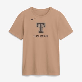 Men's Nike Tan Texas Rangers Fashion Cotton T-Shirt