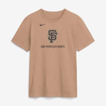 Men's Nike Tan San Francisco Giants Fashion Cotton T-Shirt