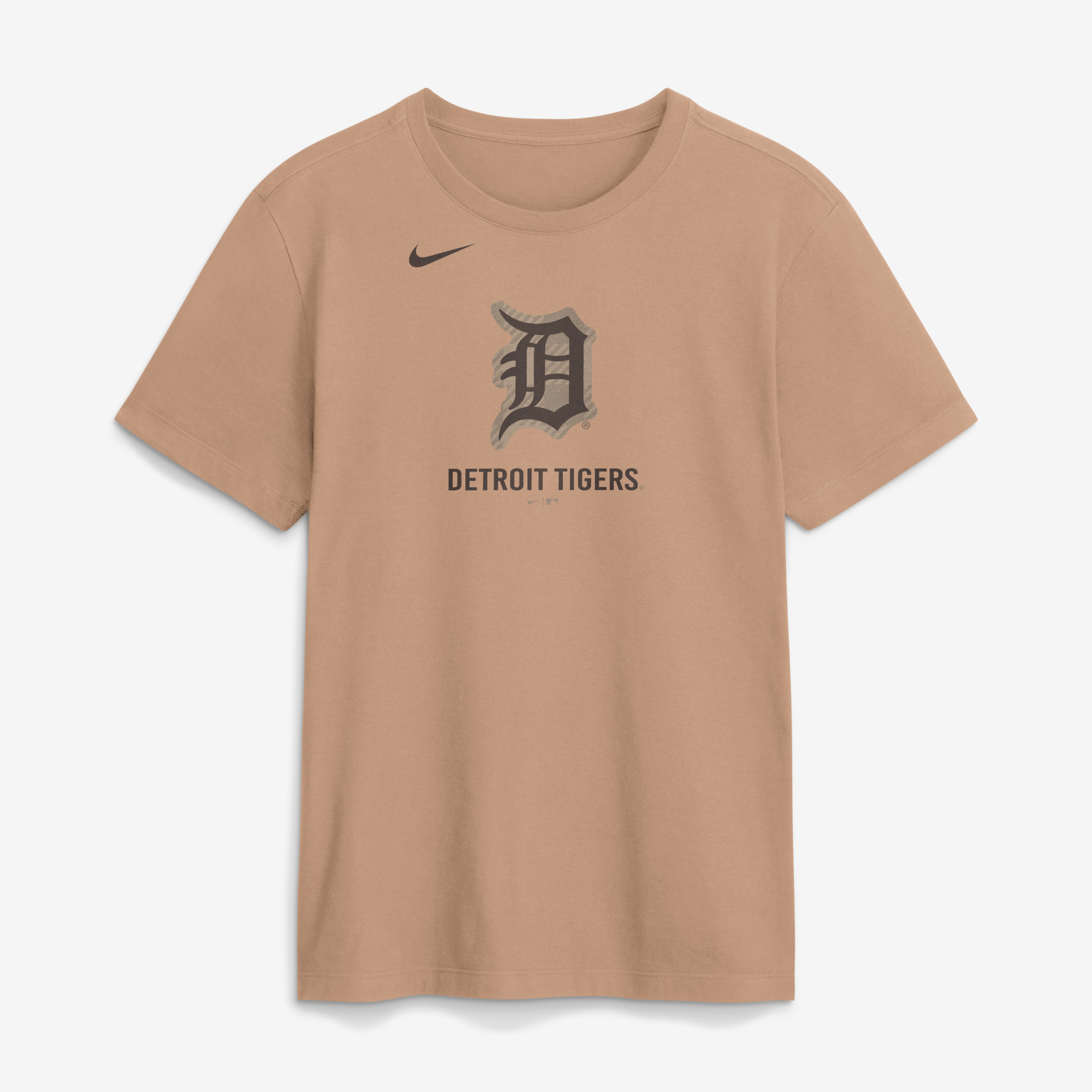 Men's Nike Tan Detroit Tigers Fashion Cotton T-Shirt