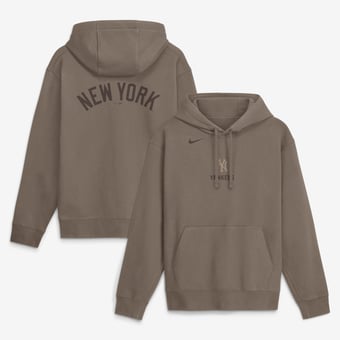Men's Nike  Brown New York Yankees Fashion Club Pullover Hoodie