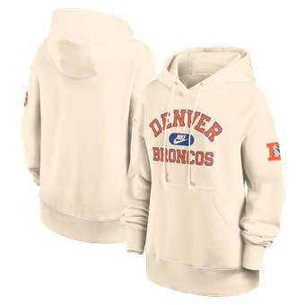 Women's Nike Natural Denver Broncos Oversized Legacy Phoenix Hoodie