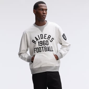 Fanatics Heather Gray Las Vegas Raiders IconicFleece Pocket Sweatshirt