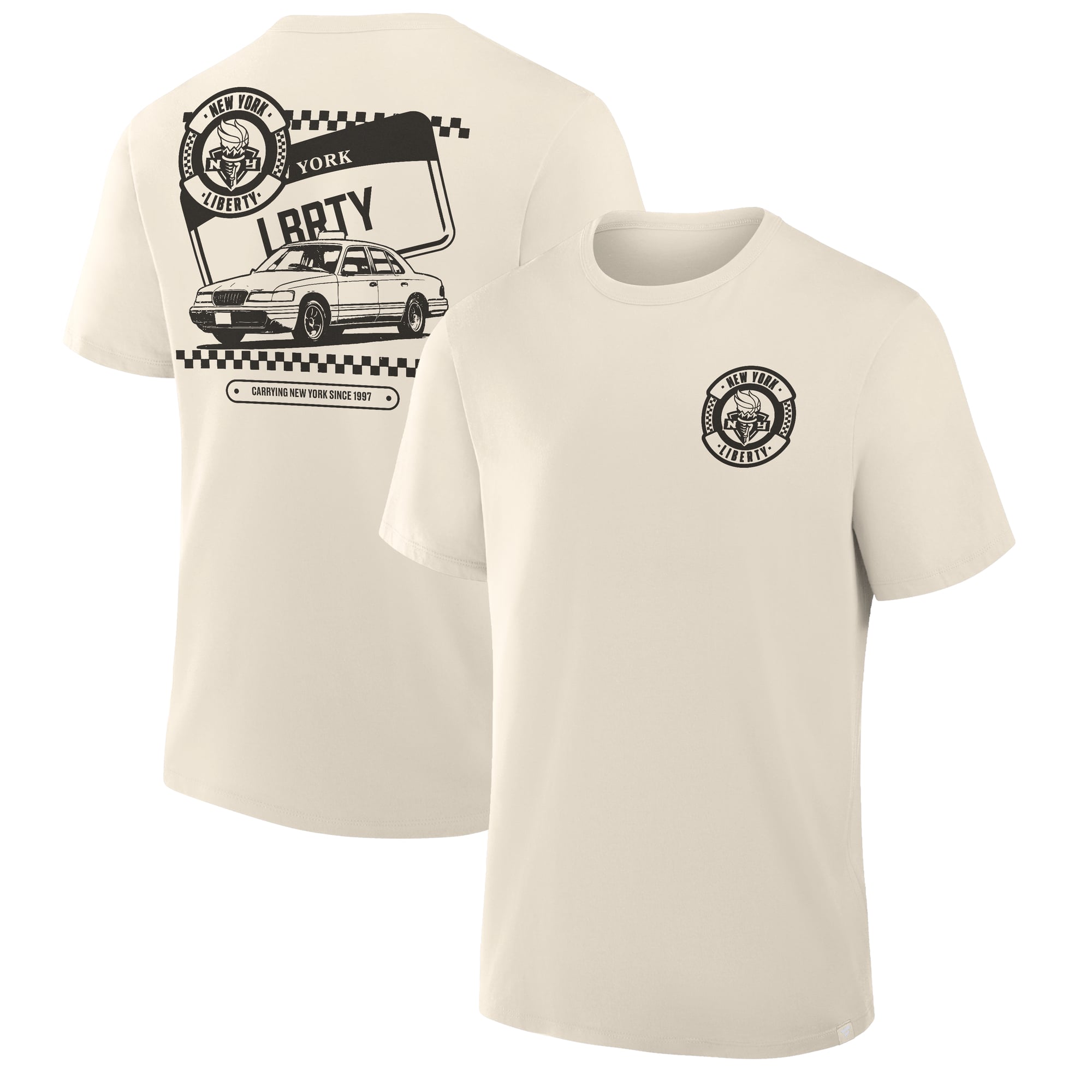 Men's Fanatics Cream New York Liberty Team Culture T-Shirt