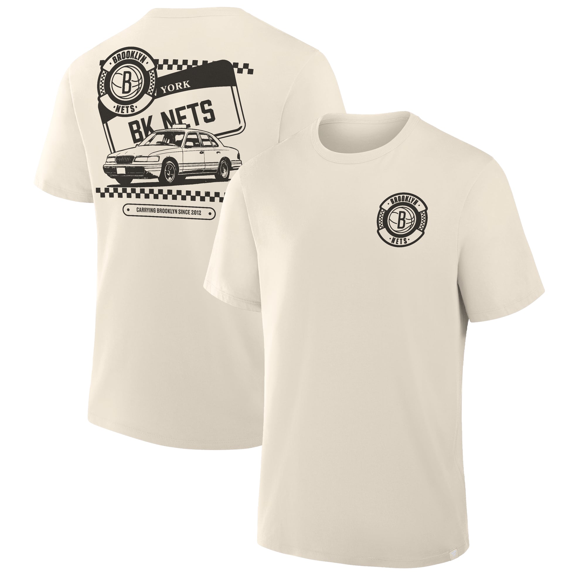 Men's Fanatics Cream Brooklyn Nets Team Culture T-Shirt