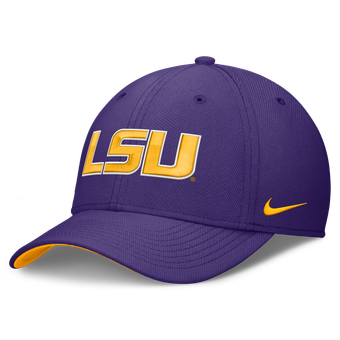 Men's Nike  Purple LSU Tigers Primetime Team Rise Dri-FIT Flex Hat