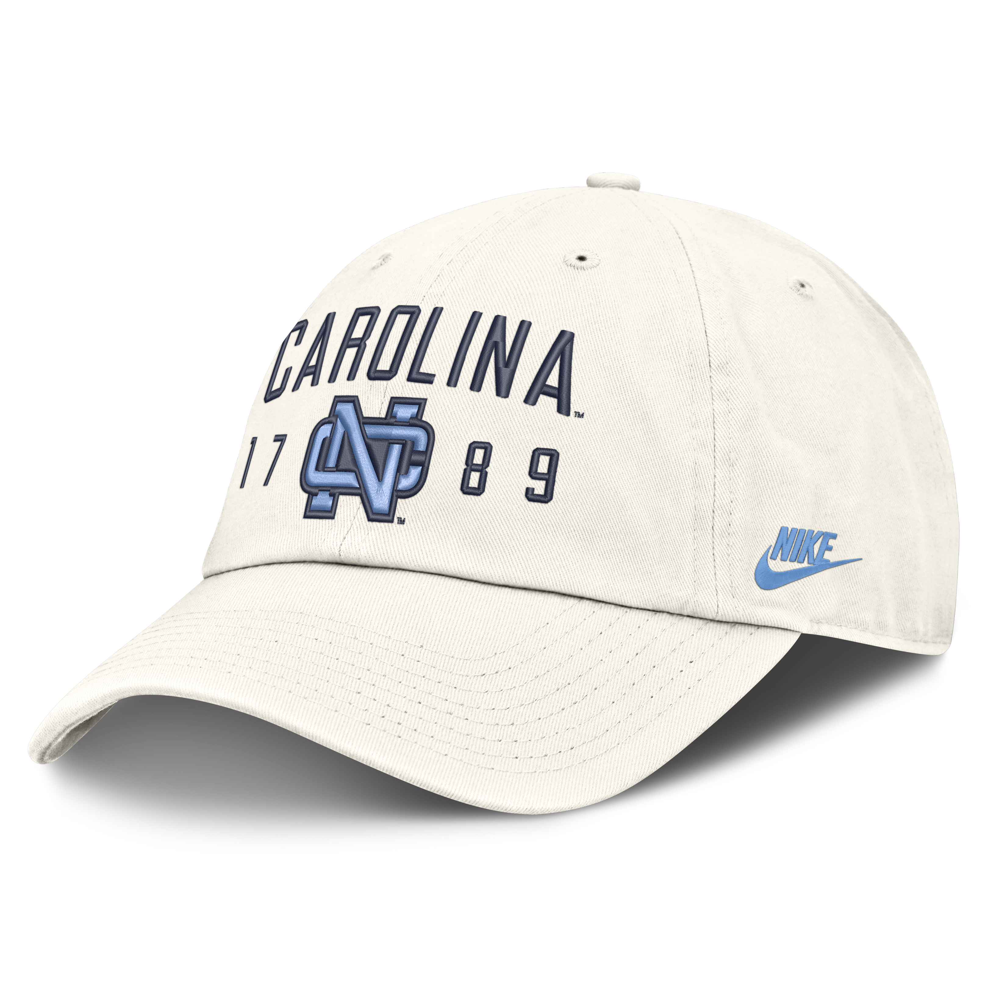 Men's Nike  White North Carolina Tar Heels Legacy Letter & Location Club Adjustable Hat