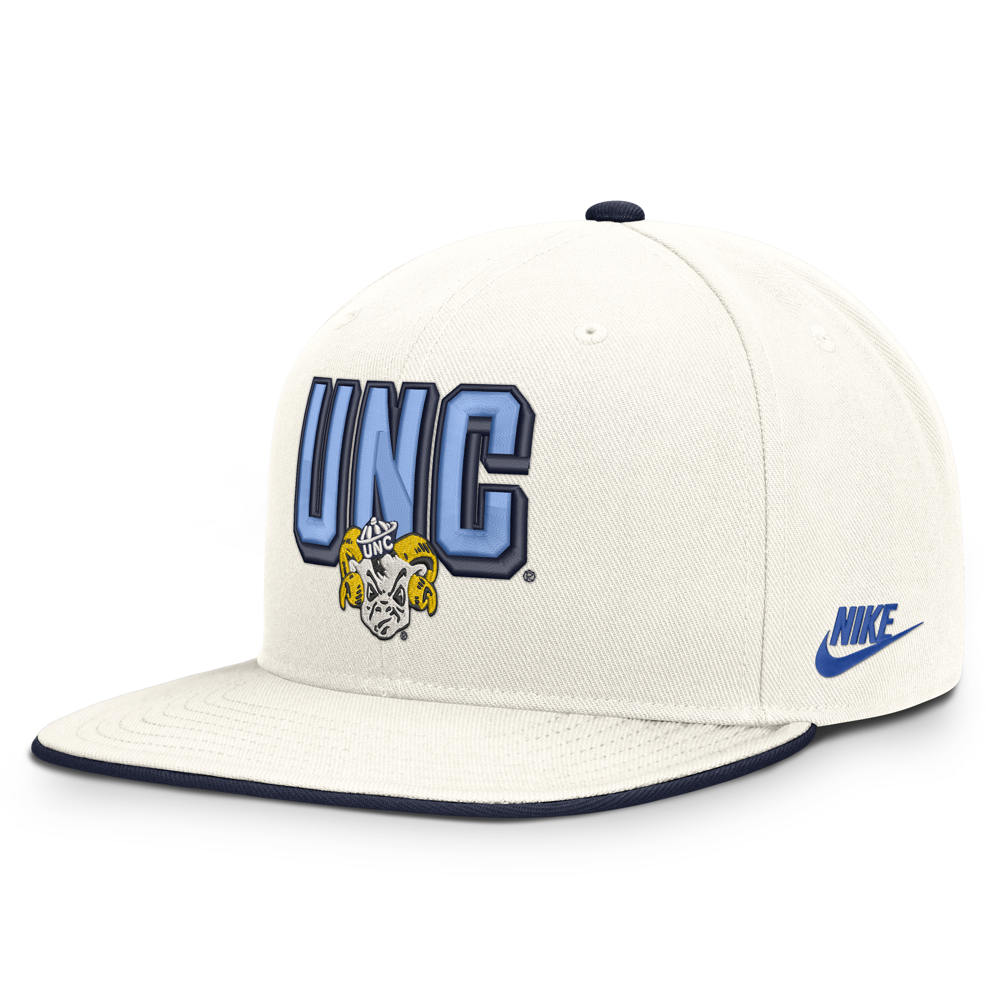 Men's Nike  White North Carolina Tar Heels Legacy Letter & Mascot Pro Snapback Hat