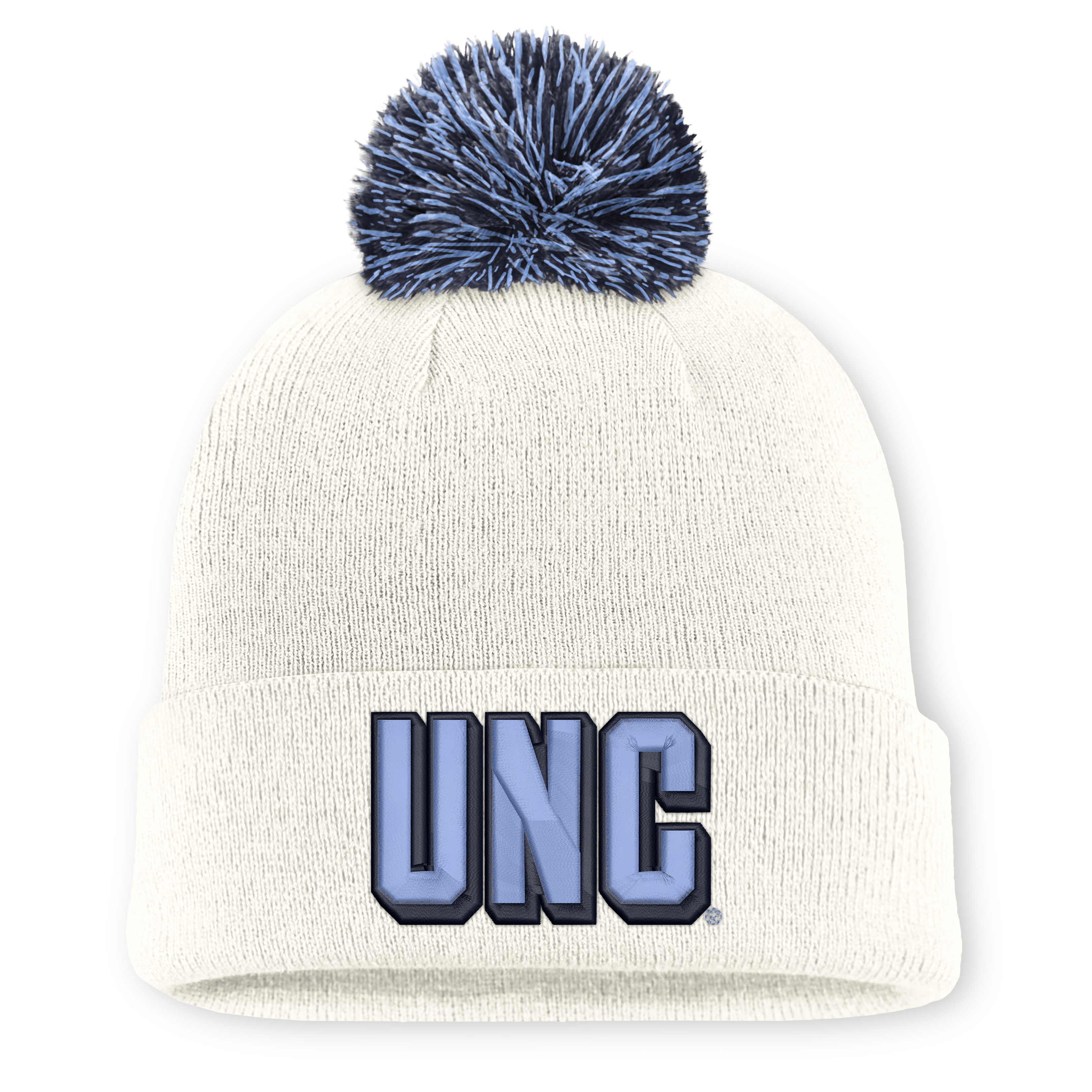 Unisex Nike North Carolina Tar Heels Letter Mascot Knit Hat with Pom