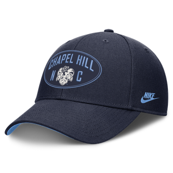 Unisex Nike  Navy North Carolina Tar Heels Legacy Letter & Location Rise Adjustable Hat