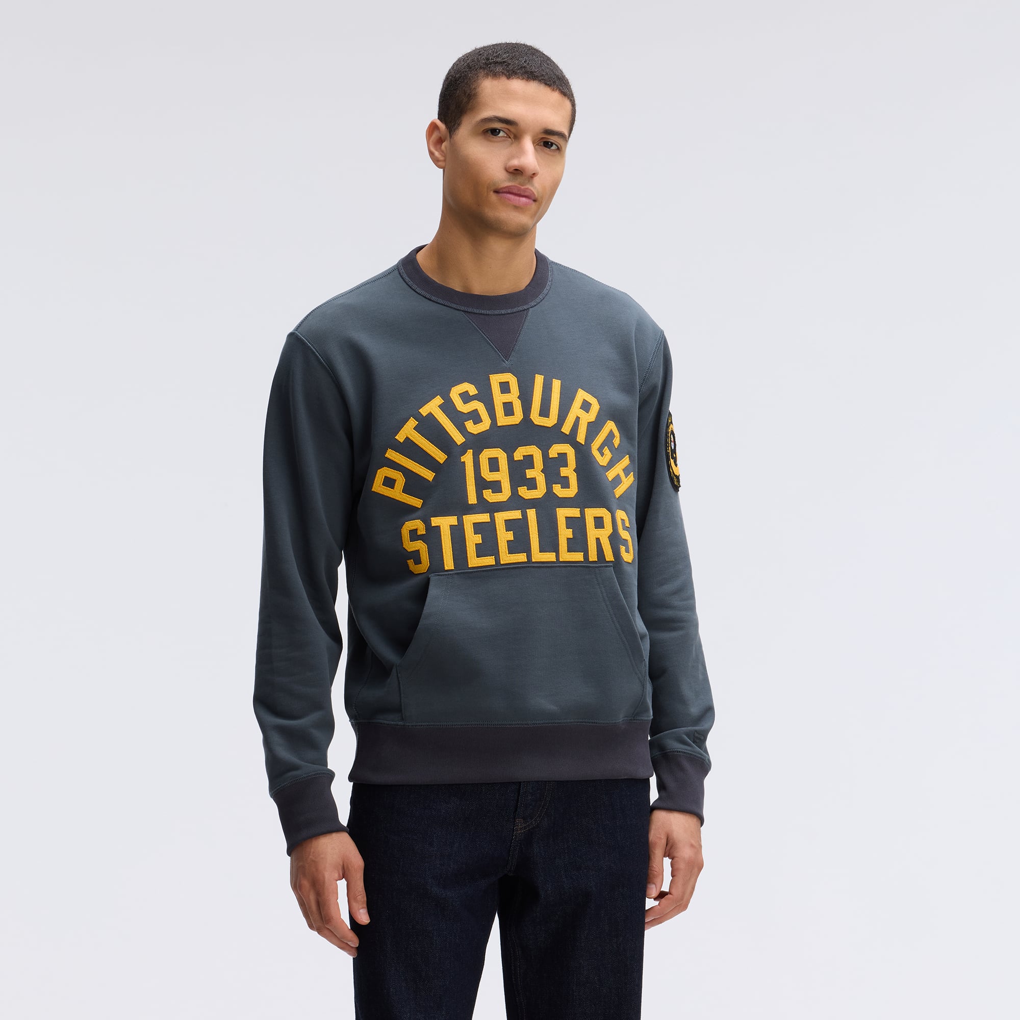 Fanatics Charcoal Pittsburgh Steelers IconicFleece Pocket Sweatshirt