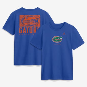 Men's Jordan Brand  Royal Florida Gators Courtside Dri-FIT T-Shirt