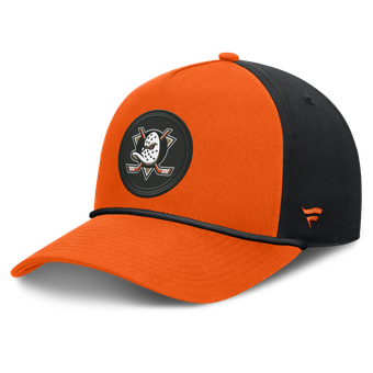 Men's Fanatics Orange/Black Anaheim Ducks Authentic Pro Rink A-Frame Adjustable Hat