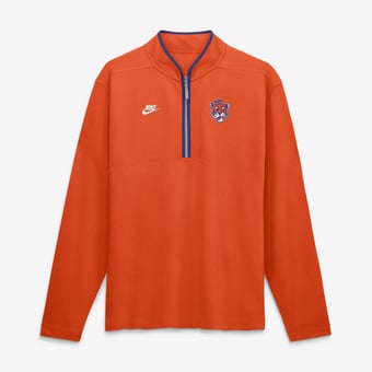Men's Nike  Orange Clemson Tigers Courtside Victory Dri-FIT Half-Zip Pullover