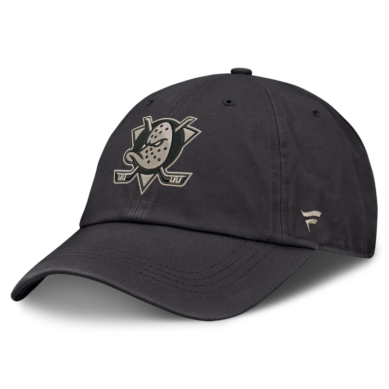 Men's Fanatics Charcoal Anaheim Ducks Road Phantom Washed Adjustable Hat