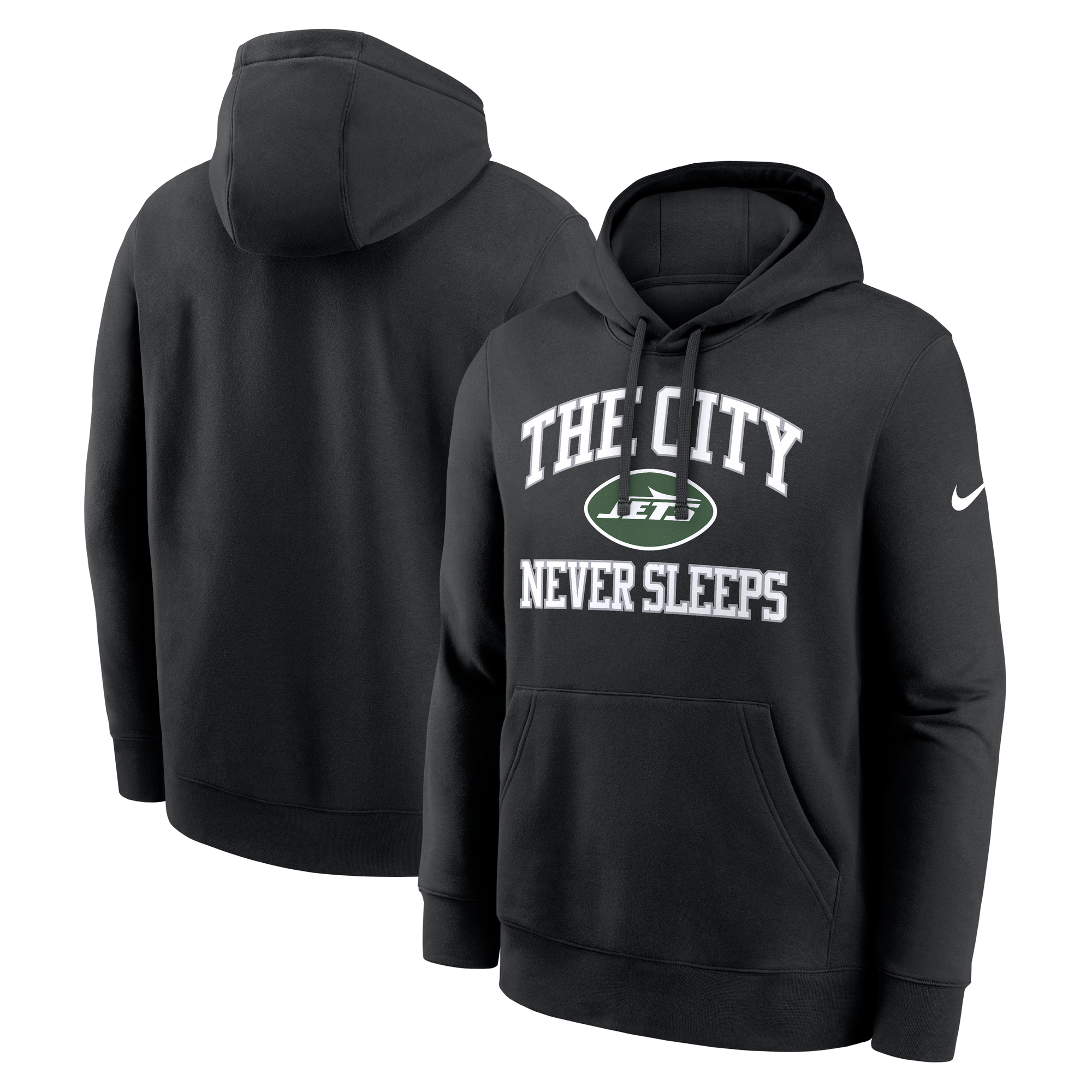Men's Nike Black New York Jets The City Never Sleeps Club Fleece Hoodie