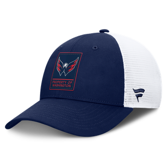 Men's Fanatics Navy/White Washington Capitals Authentic Pro Train Meshback Adjustable Hat