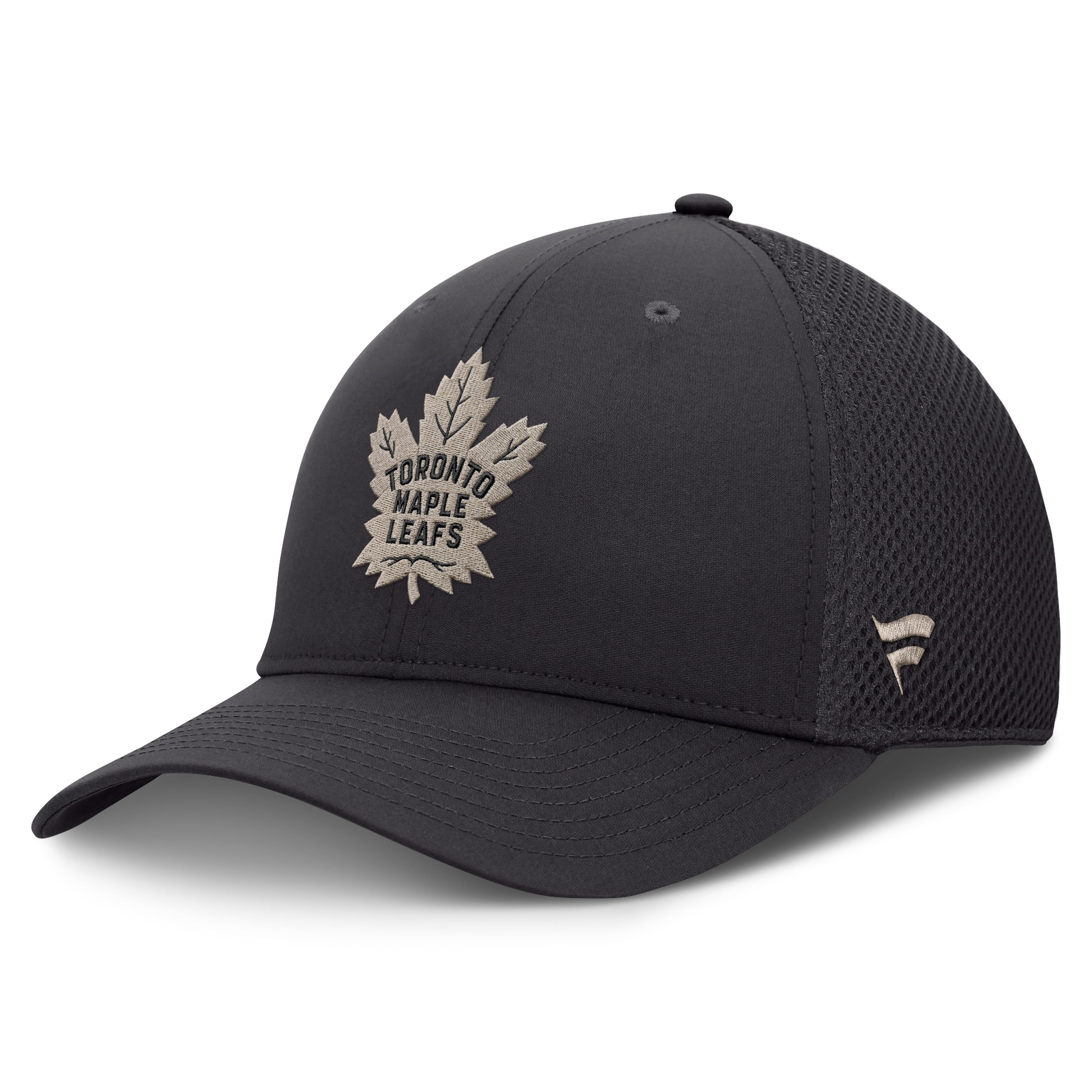 Men's Fanatics Charcoal Toronto Maple Leafs Road Meshback Stretch Hat