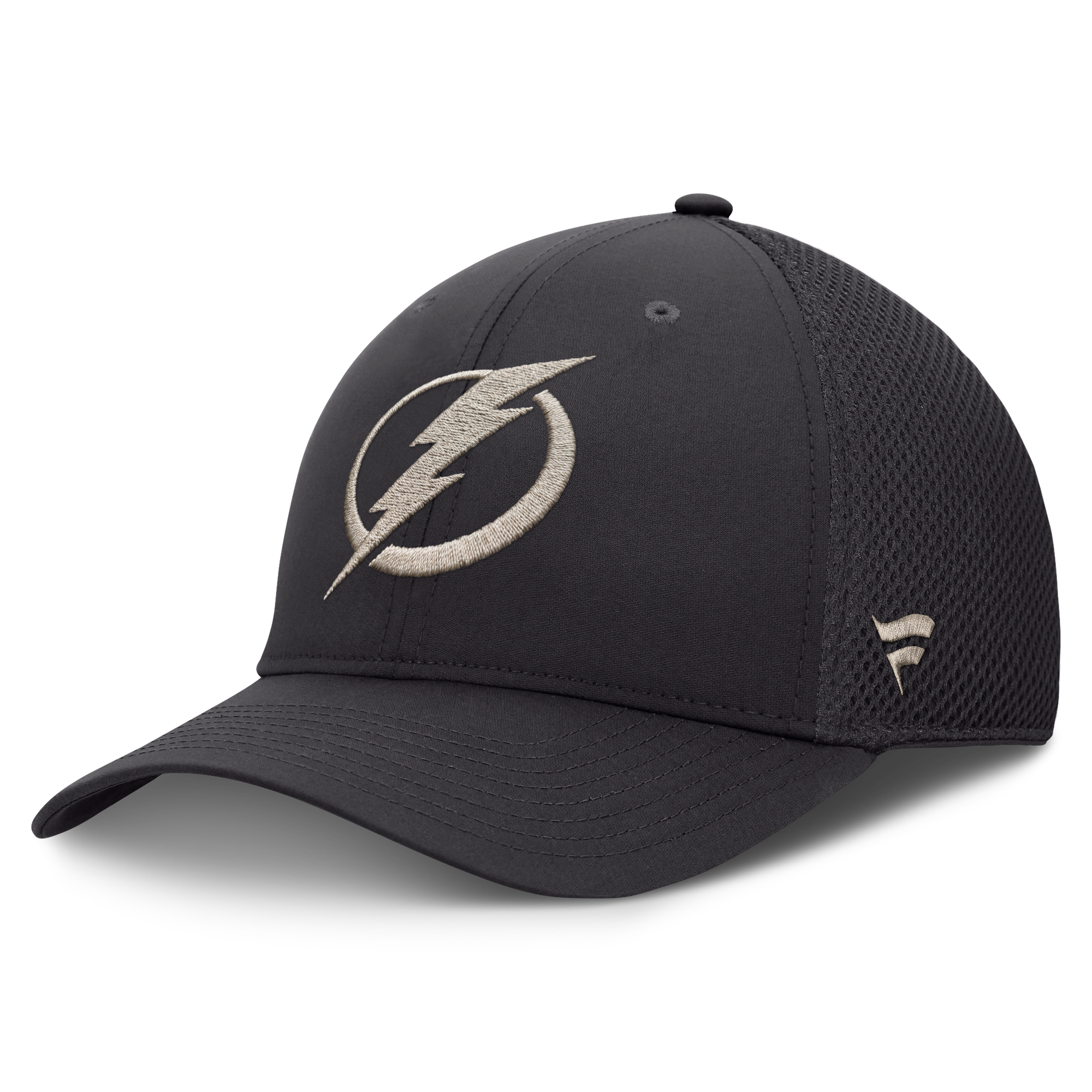 Men's Fanatics Charcoal Tampa Bay Lightning Road Meshback Stretch Hat