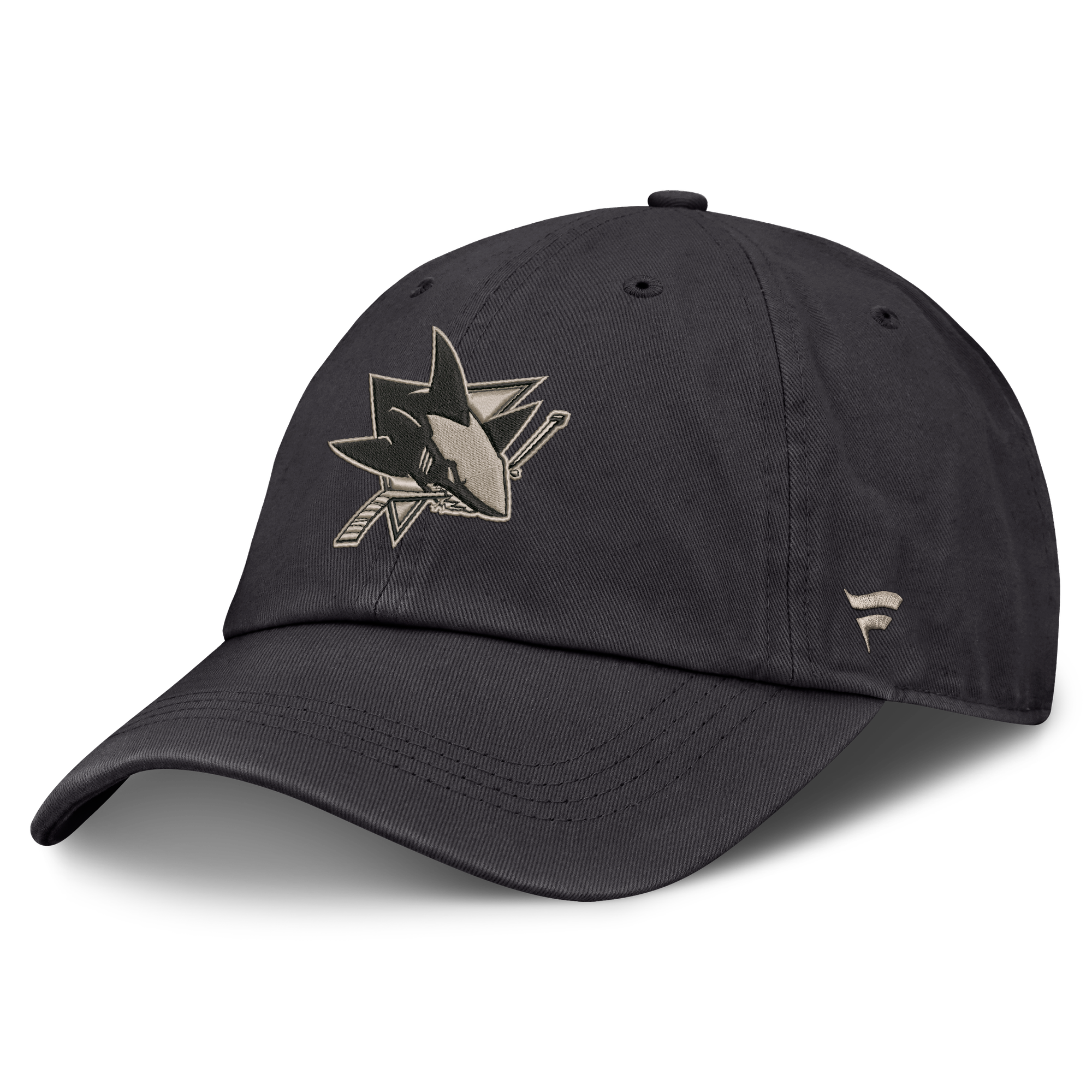 Men's Fanatics Charcoal San Jose Sharks Road Phantom Washed Adjustable Hat