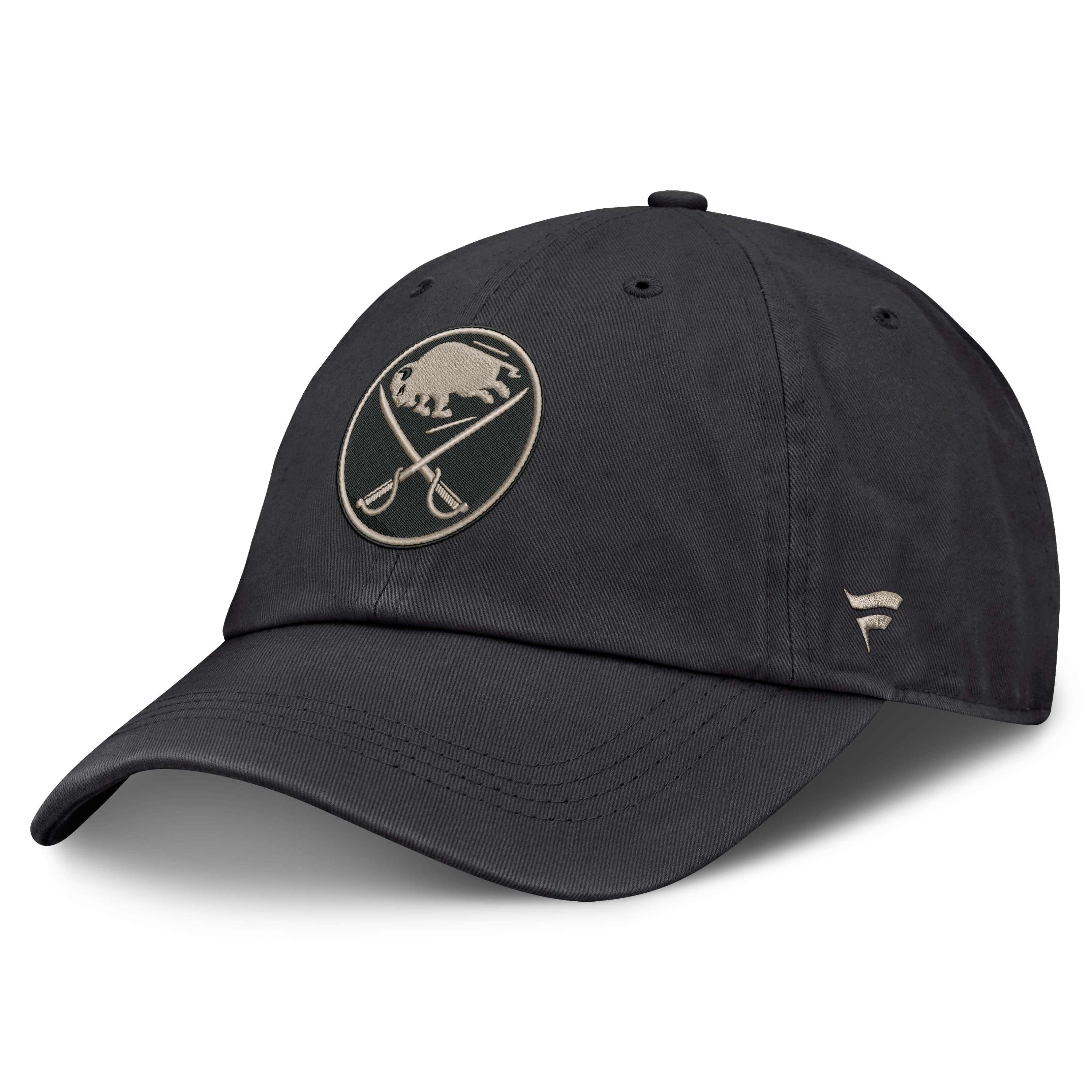 Men's Fanatics Charcoal Buffalo Sabres Road Phantom Washed Adjustable Hat