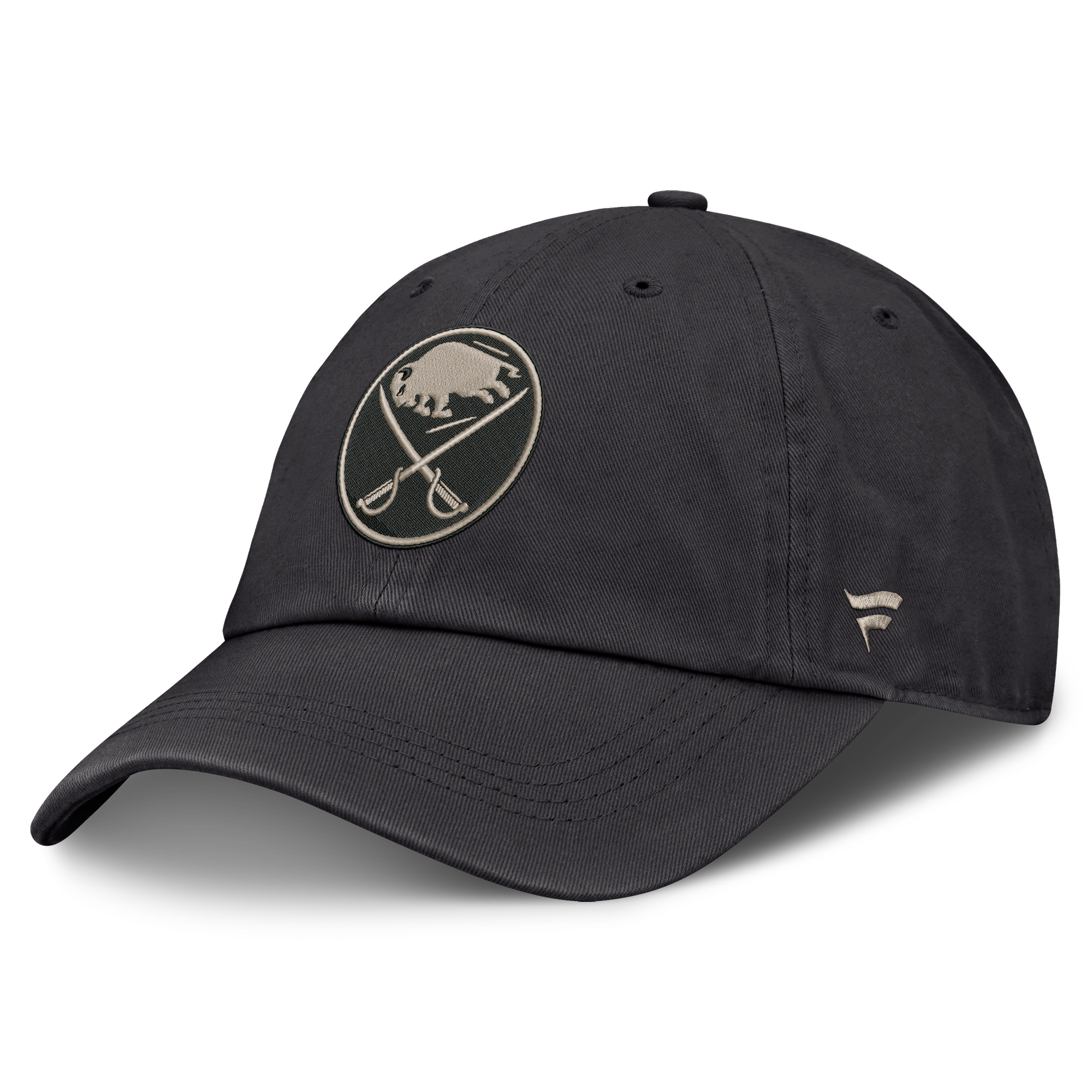 Men's Fanatics Charcoal Buffalo Sabres Road Phantom Washed Adjustable Hat
