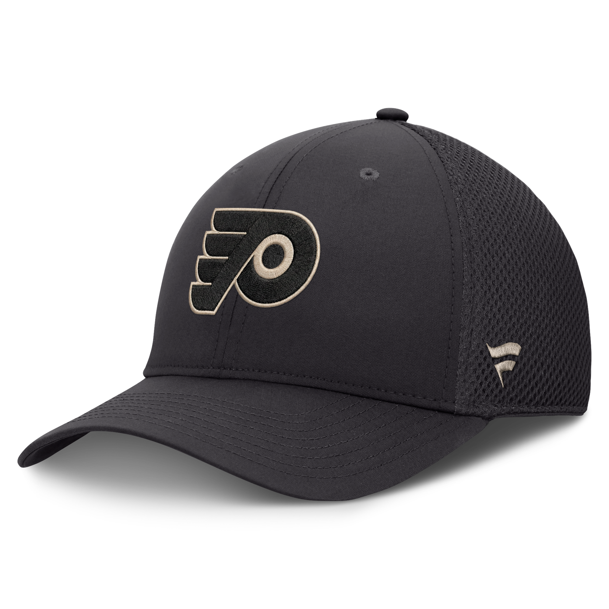 Men's Fanatics Charcoal Philadelphia Flyers Road Meshback Stretch Hat
