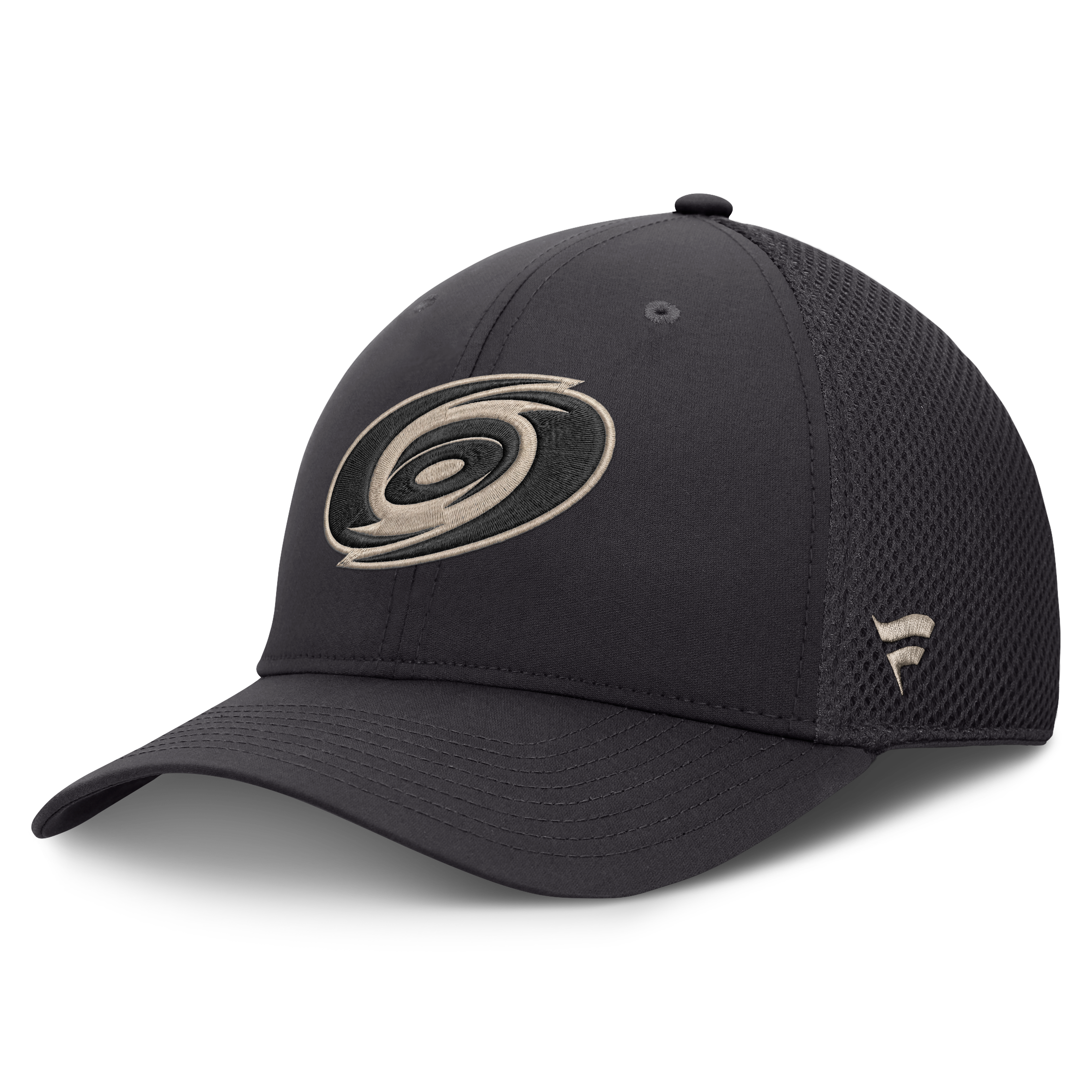 Men's Fanatics Charcoal Carolina Hurricanes Road Meshback Stretch Hat