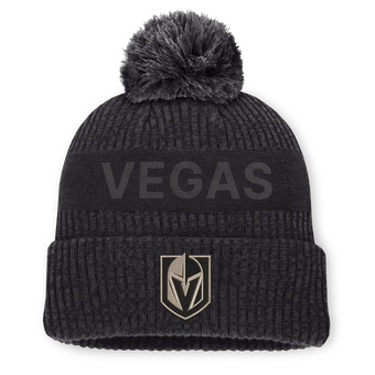 Men's Fanatics Charcoal Vegas Golden Knights Road Phantom Cuffed Knit Hat with Pom
