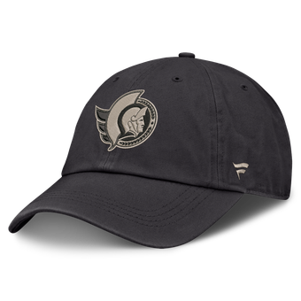 Men's Fanatics Charcoal Ottawa Senators Road Phantom Washed Adjustable Hat