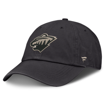 Men's Fanatics Charcoal Minnesota Wild Road Phantom Washed Adjustable Hat