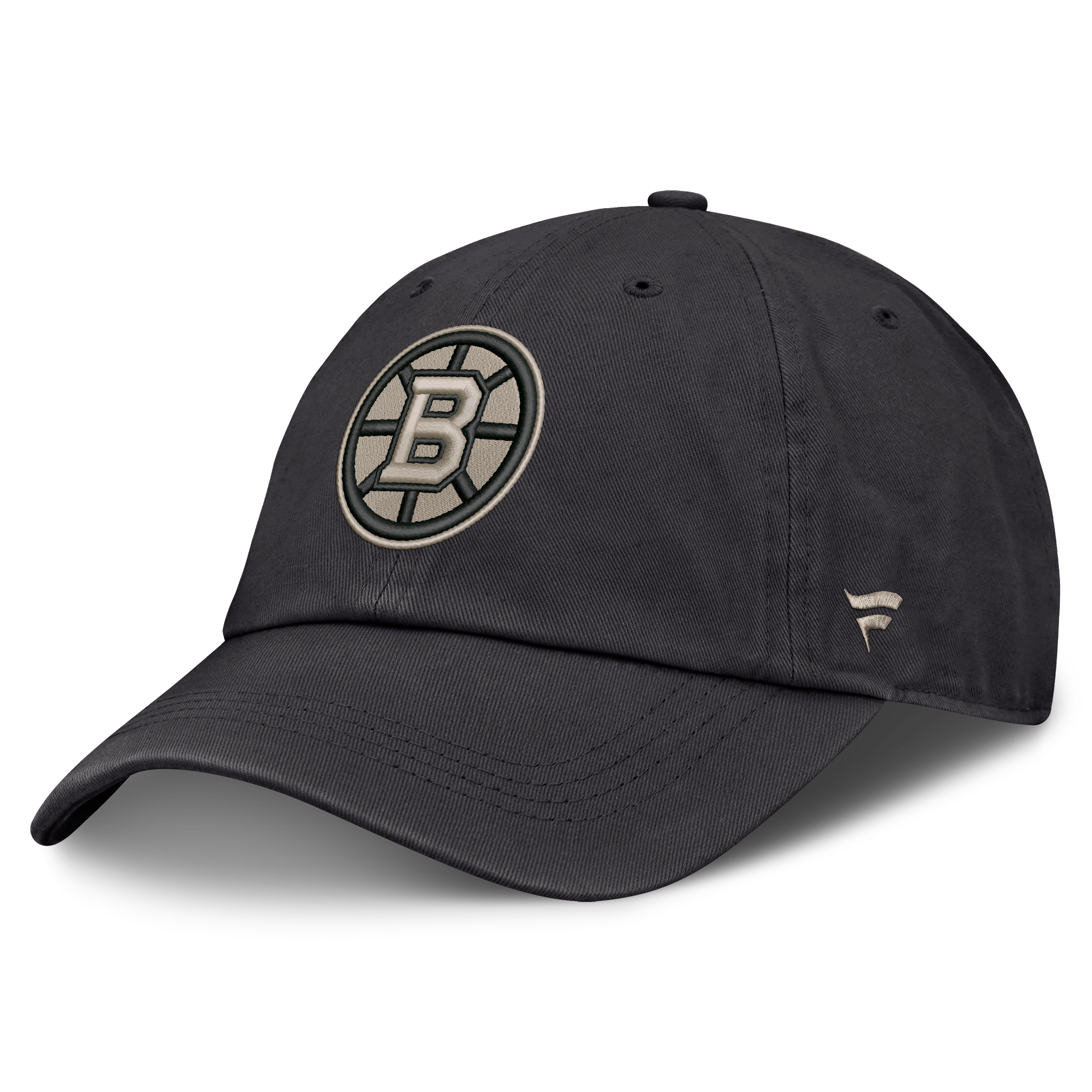 Men's Fanatics Charcoal Boston Bruins Road Phantom Washed Adjustable Hat