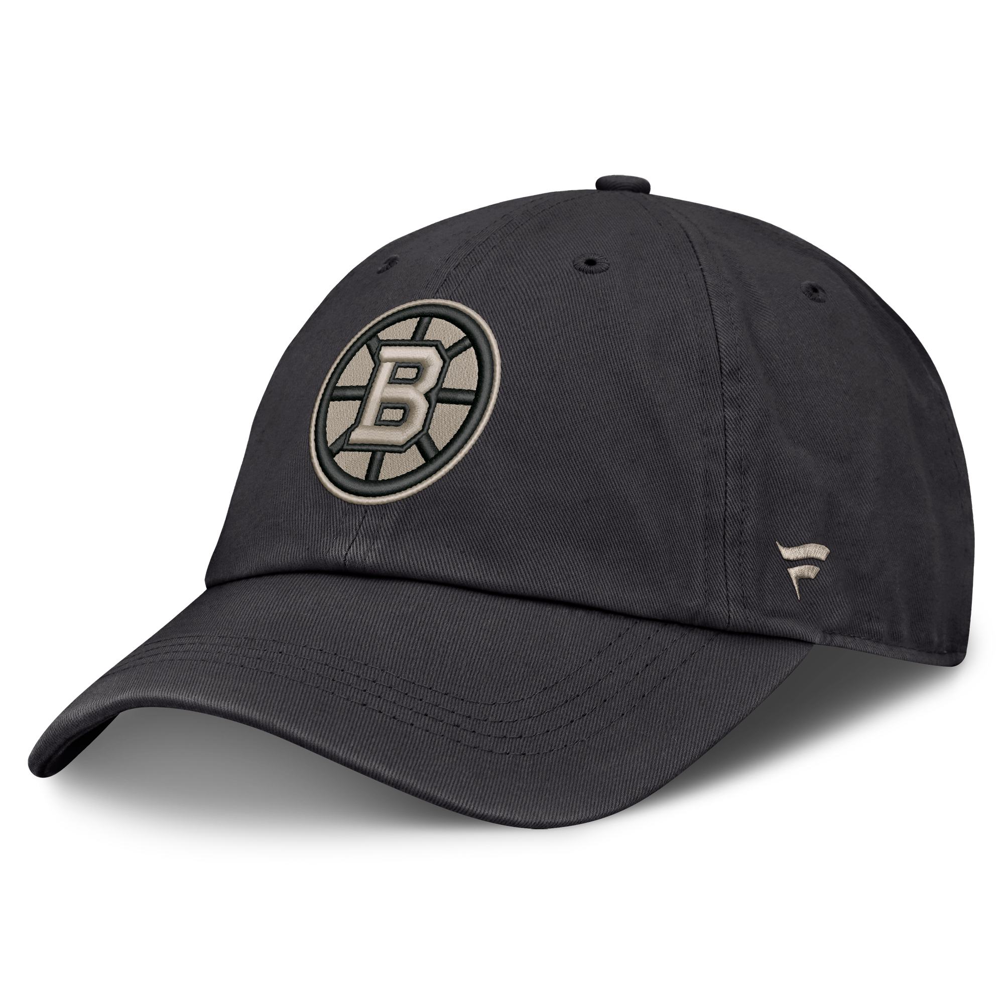 Men's Fanatics Charcoal Boston Bruins Road Phantom Washed Adjustable Hat