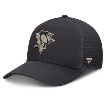 Men's Fanatics Charcoal Pittsburgh Penguins Road Soft Wash A-Frame Meshback Hat
