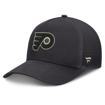 Men's Fanatics Charcoal Philadelphia Flyers Road Soft Wash A-Frame Meshback Hat