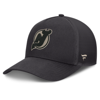 Men's Fanatics Charcoal New Jersey Devils Road Soft Wash A-Frame Meshback Hat