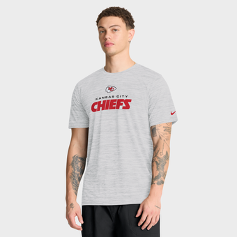 Men's Nike Ash Kansas City Chiefs Velocity Endurance Run Dri-FIT T-Shirt
