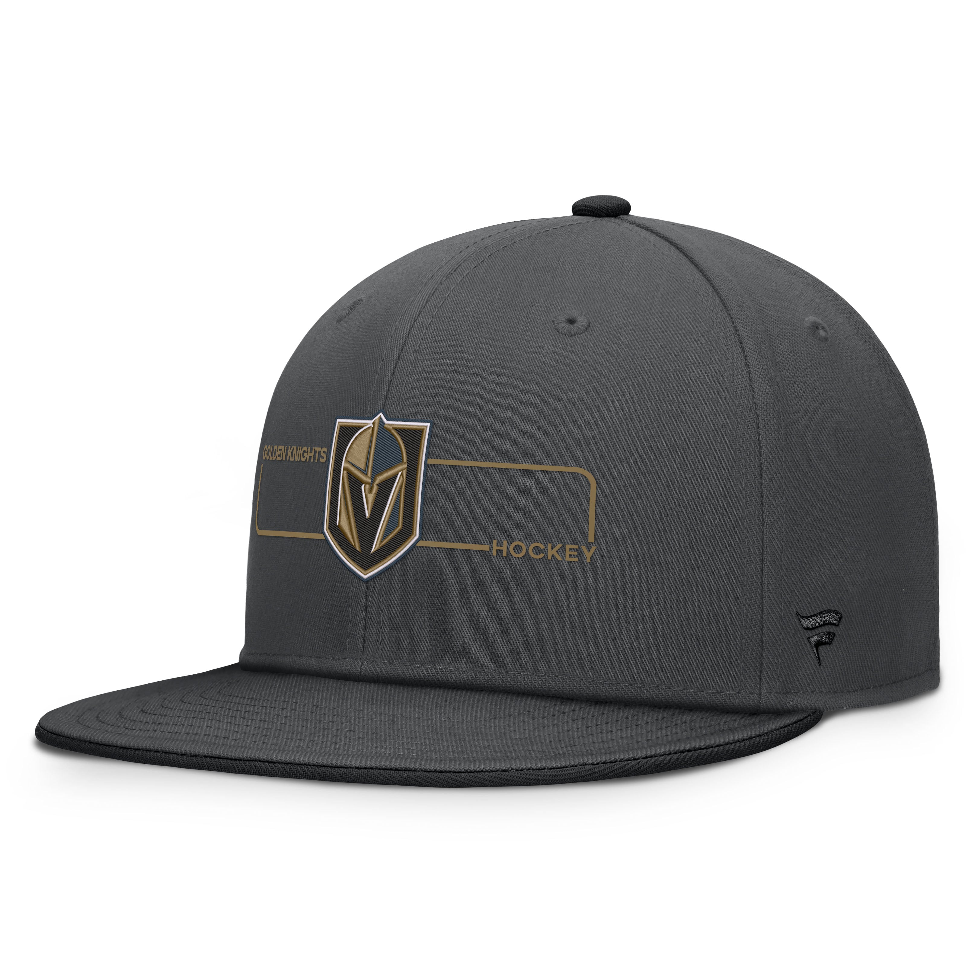 Men's Fanatics Charcoal Vegas Golden Knights Authentic Pro Rink Snapback Hat