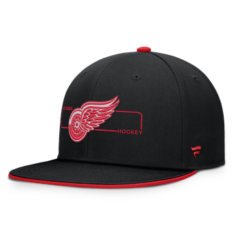 Men's Fanatics Black Detroit Red Wings Authentic Pro Rink Snapback Hat
