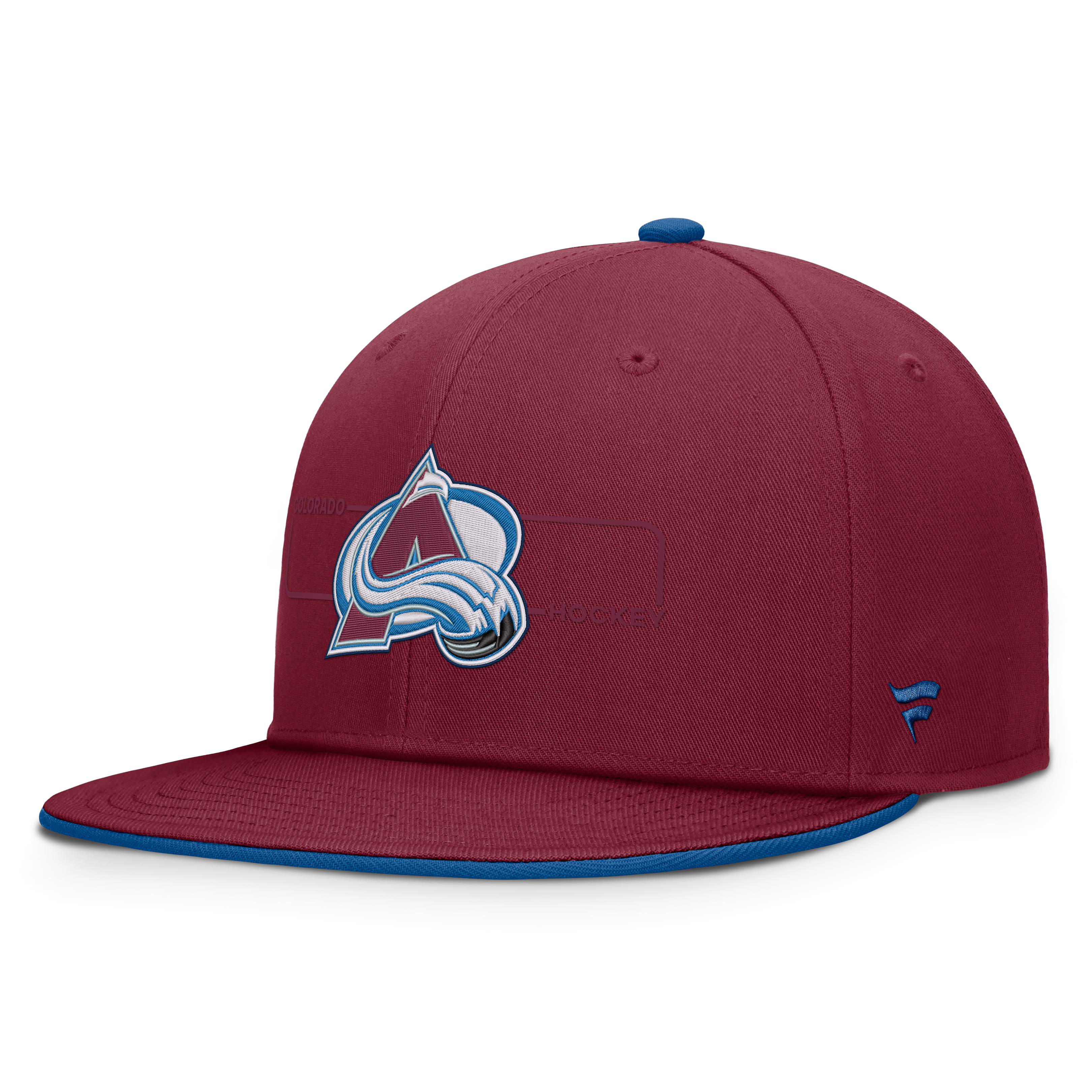 Men's Fanatics Burgundy Colorado Avalanche Authentic Pro Rink Snapback Hat