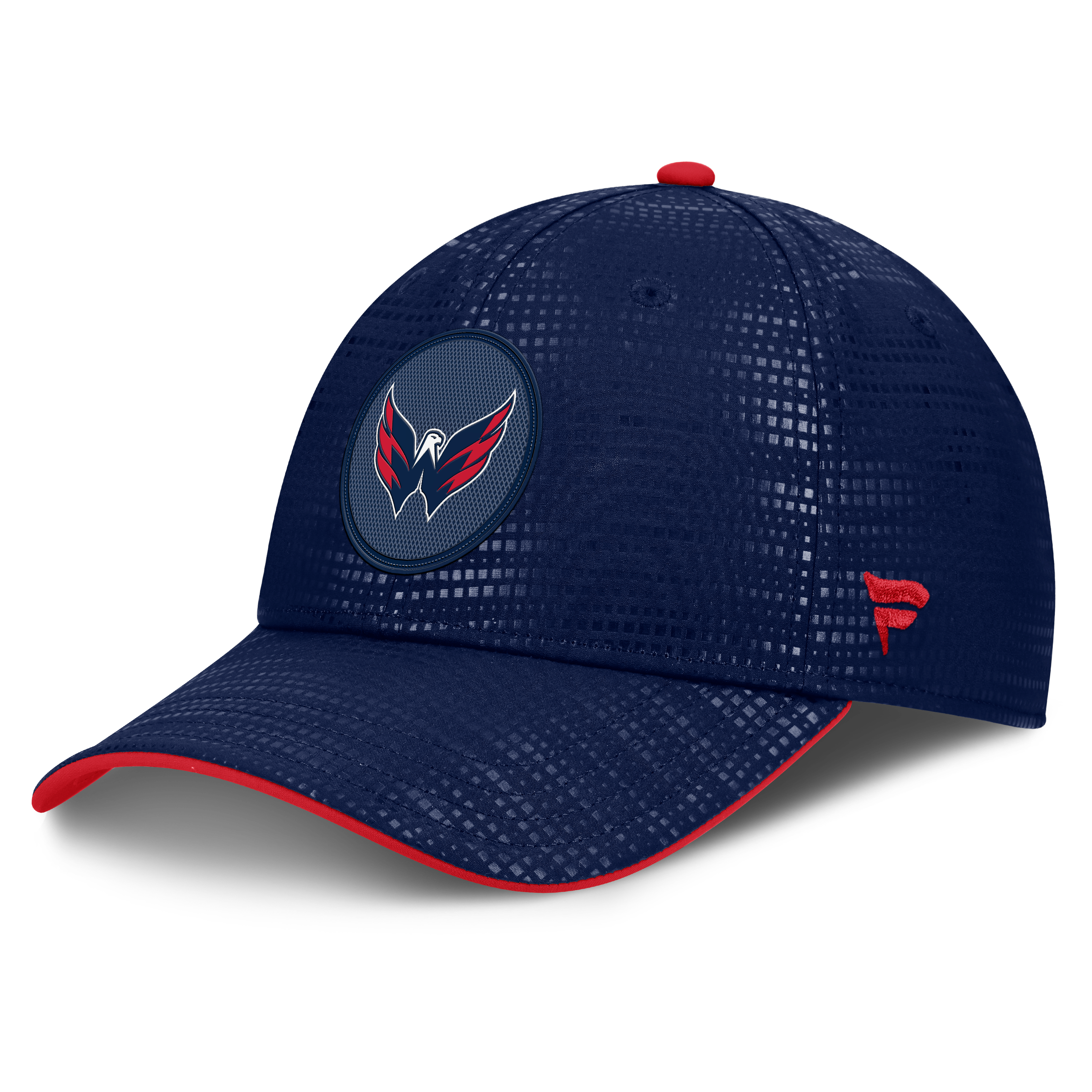 Men's Fanatics Navy Washington Capitals Authentic Pro Rink Debossed Stretch Fit Hat