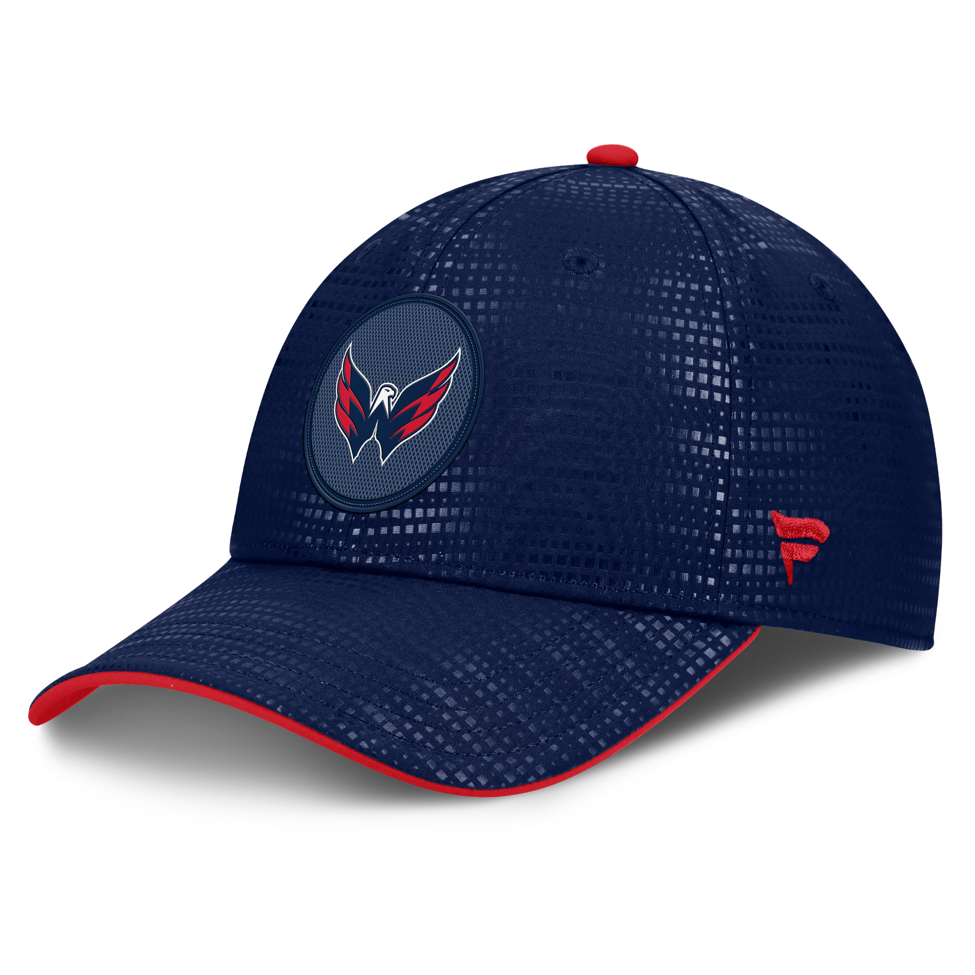 Men's Fanatics Navy Washington Capitals Authentic Pro Rink Debossed Stretch Fit Hat